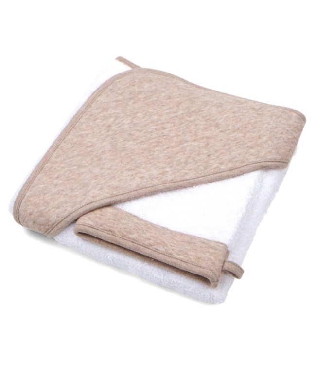 Badcape + washand Chevron (div. kleuren) - Poetree