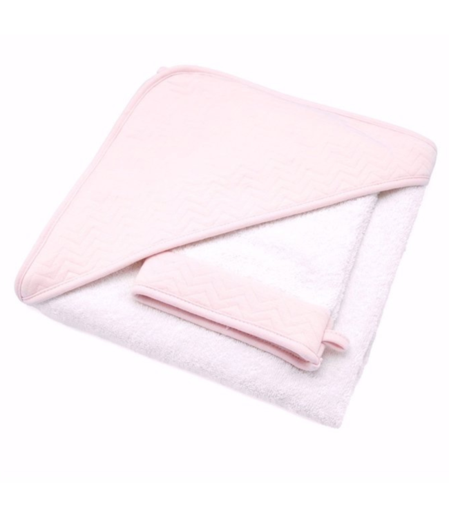 Badcape + washand Chevron (div. kleuren) - Poetree