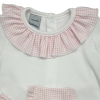 Pyjama Ruit lange mouw (lichtroze) - Babidu