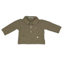 Vestje gebreid met kraagje (beige) - Martin Aranda