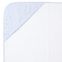 Set Badcape + Washand met ruitmotief - Pureté