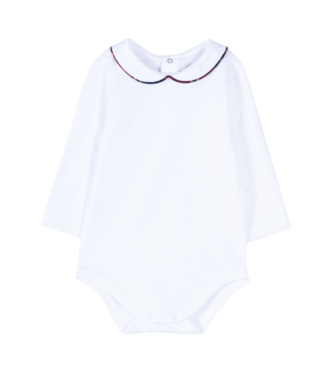 Pureté: Babykleding Body/Romper kraagje ruit motief - Pureté