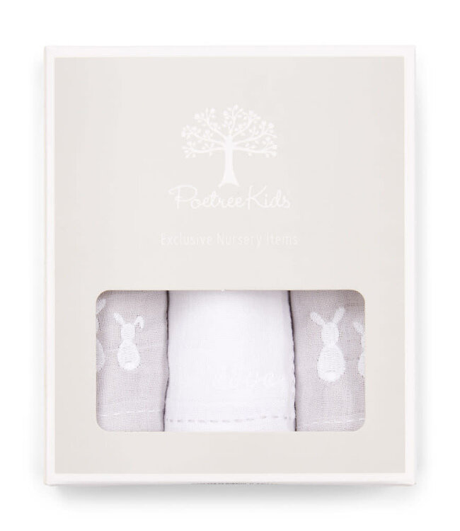 Hydrofiele doekjes 3 stuks (div. kleuren) - Poetree