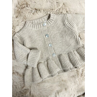 Vestje gebreid ruche (beige) - Martin Aranda