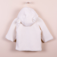 Jasje grof gebreid + faux-fur voering (beige) - Wedoble
