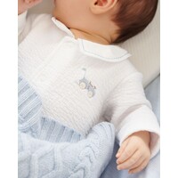 Deken Cashmere gebreid (lichtblauw) - Theophile et Patachou