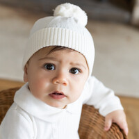 Muts met pompon (beige) - Emile et Rose