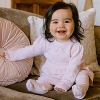 Jurkje gebreid met hartjes + Maillot - Emile et Rose