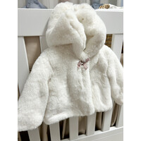 Bontjasje met strikje (beige) - Purete