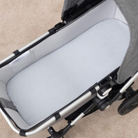 Matras hoes kinderwagen Mouseline (lichtblauw) - Little Mack