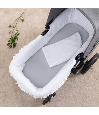 Little Mack : Overige merken Matras hoes kinderwagen Mouseline (wit) - Little Mack