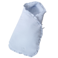 Babynestje kinderwagen Mousseline (lichtblauw) - Little Mack