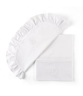 Théophile & Patachou: Exclusieve en tijdloze baby- & kinderproducten Wieglaken + sloop Cotton White - Theophile et Pachou