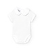 Babidu: Babykleding Body/romper pique kraagje korte mouw (lichtroze) - Babidu