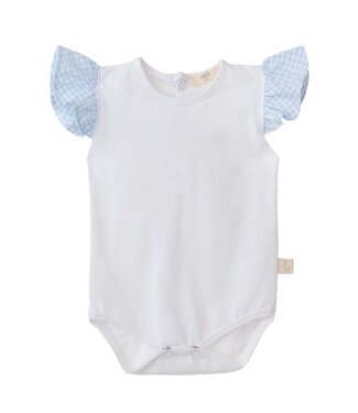 Baby Gi ( Baby & Kinderkleding) Body/romper Vichi mouwtjes (lichtblauw) - Baby Gi