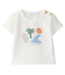 Laranjinha: Babykleding & Accessoires T-shirt Wave print korte mouw - Laranjinha
