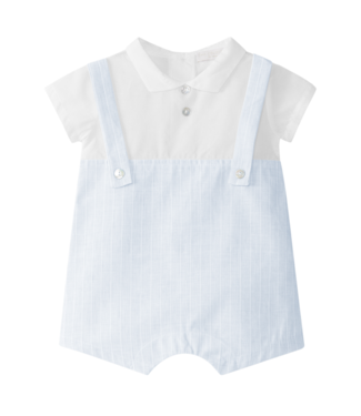 Laranjinha: Babykleding & Accessoires Romper met gestreepte tuinbroek - Laranjinha