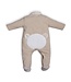 First (My First Collection): Exclusieve Babykleding & Accessoires Babypakje teddy streep (beige/wit) - First (My First Collection)