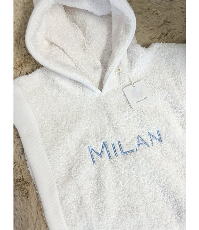 Poncho met naam (div. kleuren) - Little Mack