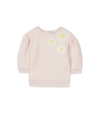 Tartine et Chocolat: Babykleding & Kinderkleding Sweater geborduurde bloemen Jardin Tropical - Tartine et Chocolat