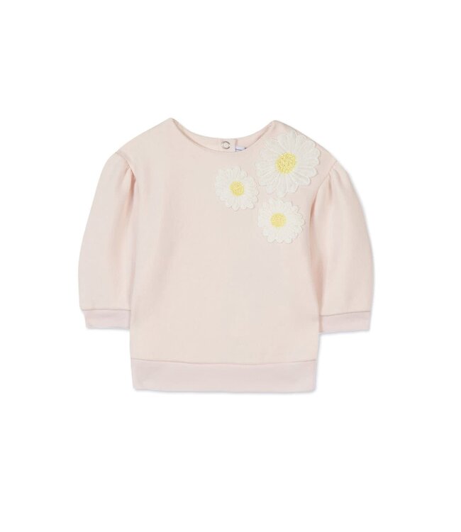 Sweater geborduurde bloemen Jardin Tropical - Tartine et Chocolat