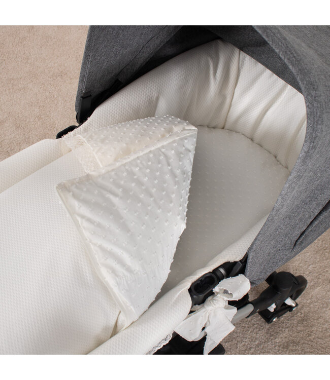 Deken Plumenti voor reiswieg kinderwagen - Little Mack