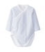 Laranjinha: Babykleding & Accessoires Body/romper overslag streep (lichtblauw) - Laranjinha