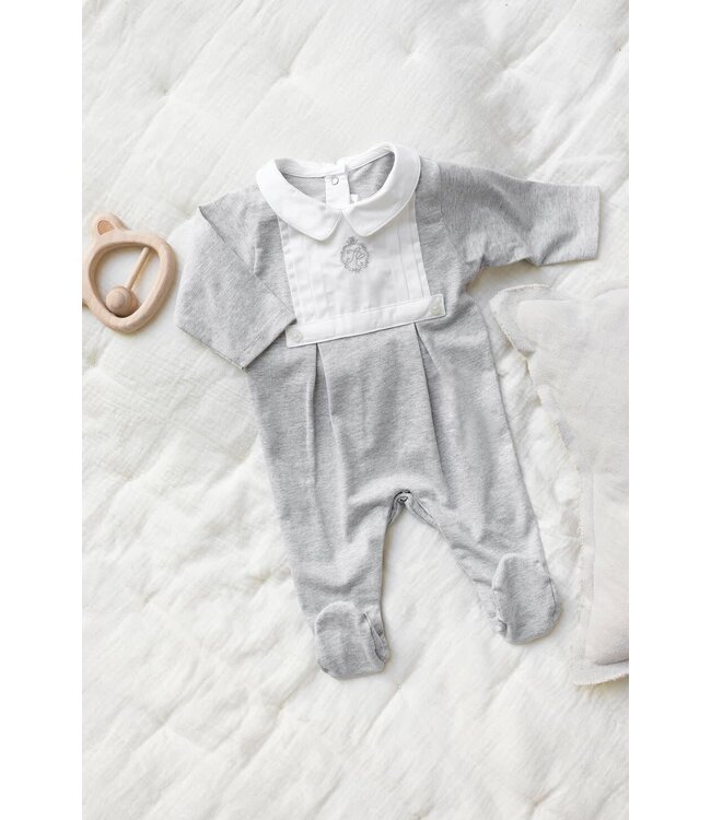 Babypakje TC logo geborduurd (lichtgrijs) - Tartine et Chocolat