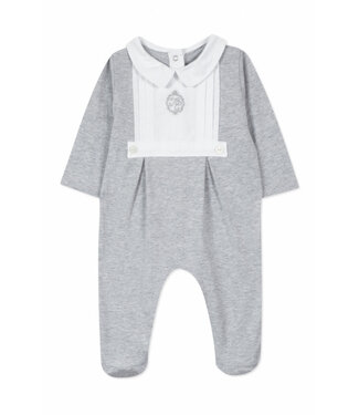 Tartine et Chocolat: Babykleding & Kinderkleding Babypakje TC logo geborduurd (lichtgrijs) - Tartine et Chocolat