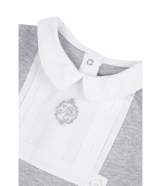 Babypakje TC logo geborduurd (lichtgrijs) - Tartine et Chocolat