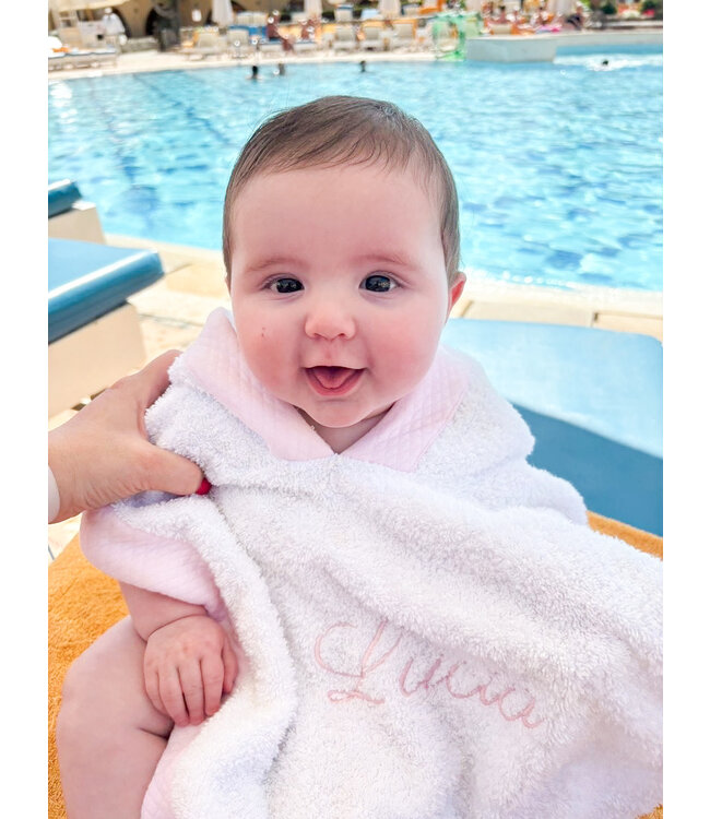 Poncho met naam (div. kleuren) - Little Mack