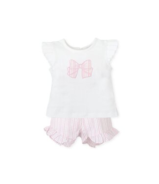 Tutto Piccolo: Babykleding & Kinderkleding Set 2-Delig Remo Short + top met strik - Tutto Piccolo