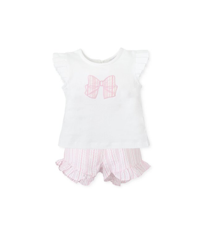 Set 2-Delig Remo Short + top met strik - Tutto Piccolo