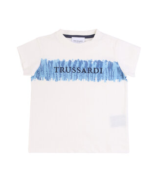 Trussardi : Kinderkleding T-shirt blauwe print - Trussardi Junior