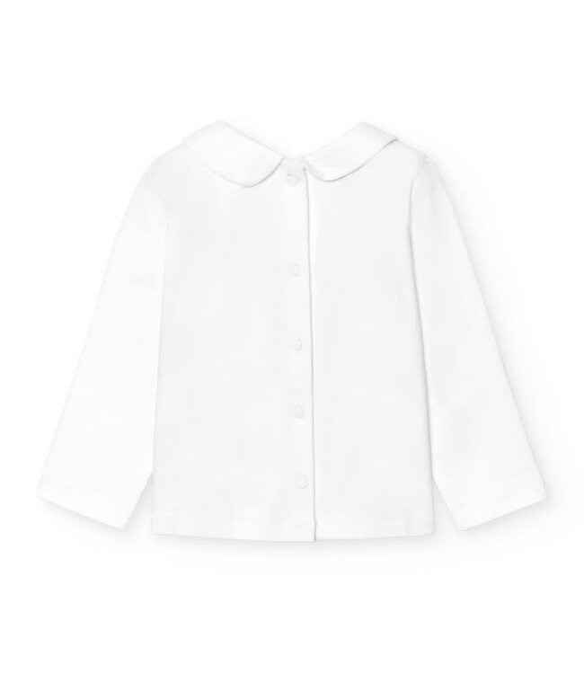 T-shirt met kraagje (lange mouw) - Babidu