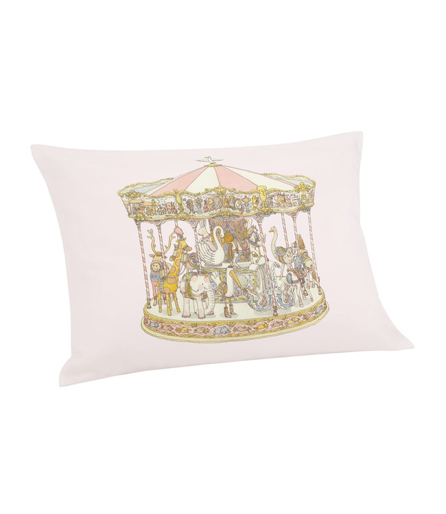 Satin Cushion Cover Carrousel (pink) - Atelier Choux
