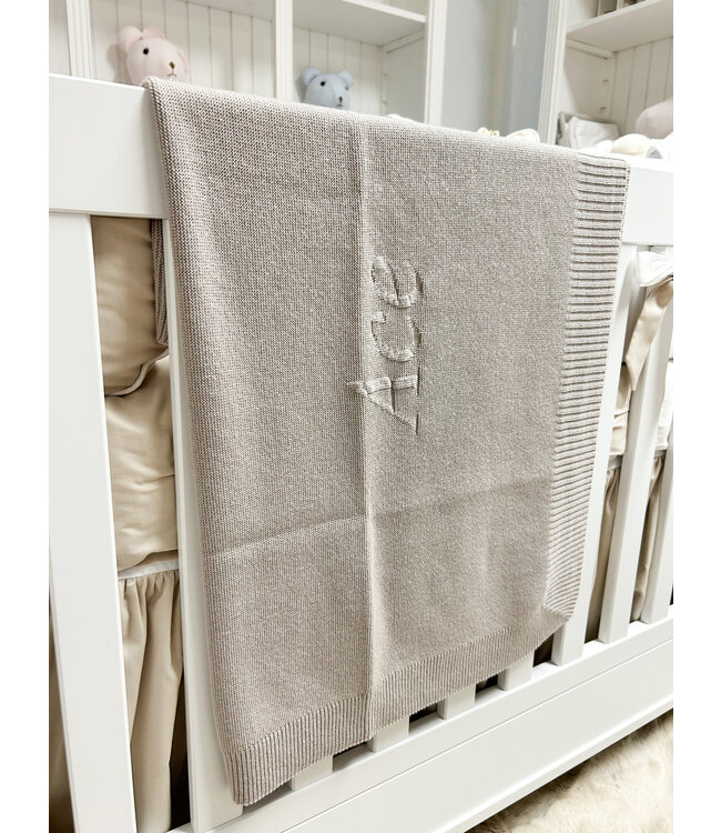 Deken Merino met naam - Little Mack