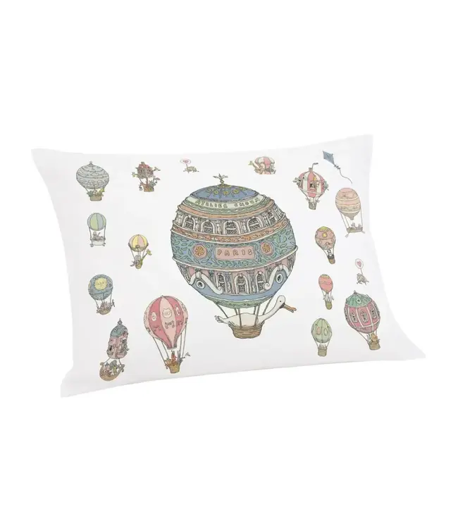 Satin Cushion Cover Hot Air Balloons - Atelier Choux