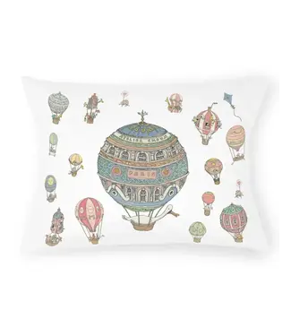 Atelier Choux Paris Satin Cushion Cover Hot Air Balloons - Atelier Choux