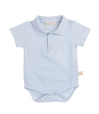 Baby Gi ( Baby & Kinderkleding) Romper polo lichtblauw - Baby Gi