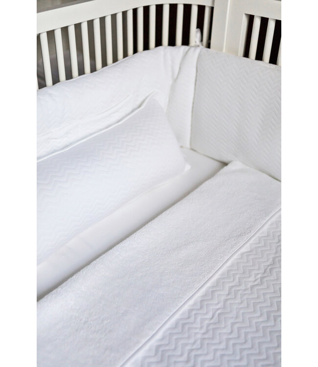 Bedomrander Chevron White - Poetree Kids
