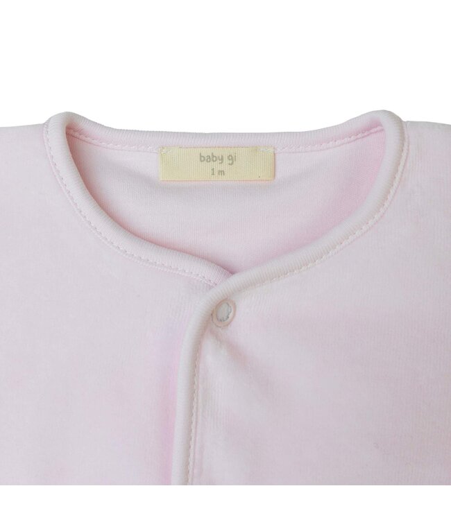 Vestje Velours (lichtroze) - Baby Gi