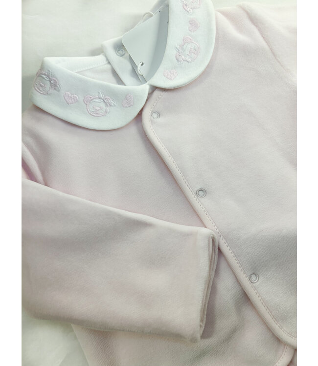 Vestje Velours (lichtroze) - Baby Gi