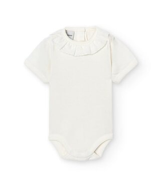 Babidu: Babykleding Body/romper broderie korte mouw - Babidu