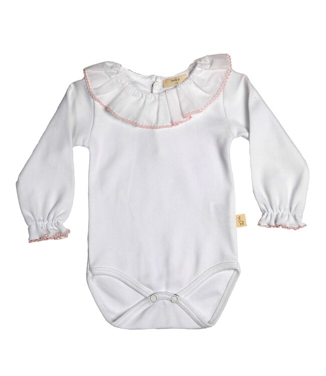 Body/romper Frilly (lichtroze) - Baby Gi