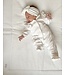 Babypakje velours ruffles (wit) - Poetree Kids