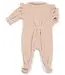 Babypakje velours ruffles (camel) - Poetree Kids