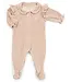 Babypakje velours ruffles (camel) - Poetree Kids