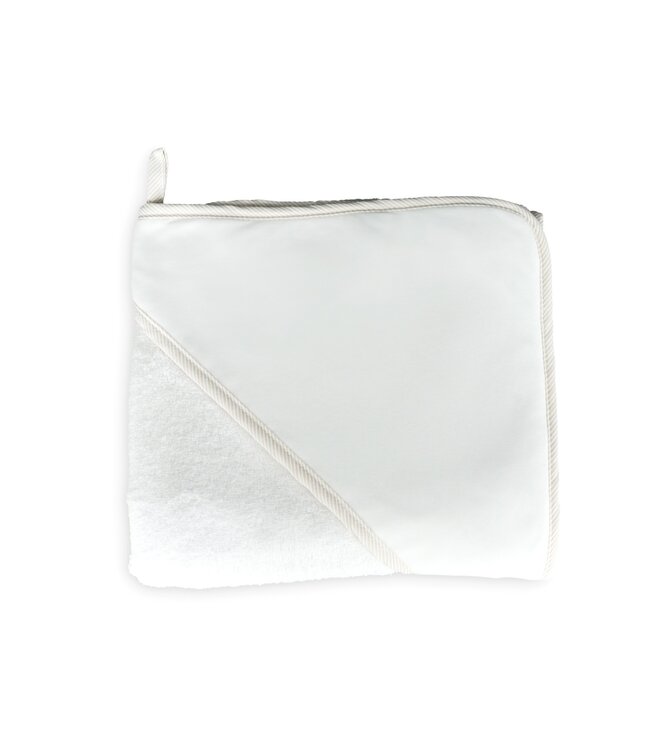 Badcape met streep bies - Little Mack