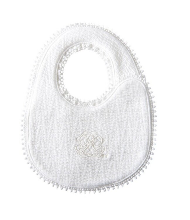 Slabber Cotton White met kant - Theophile et Patachou